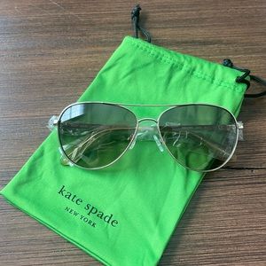 Kate Spade Emmaline Aviator Sunglasses, Brand New In Pouch!!